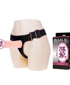 BAILE ERECTION ASSIST HOLLOW STRAP-ON DILDO IN FLESH